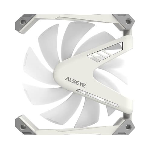 Alseye Warrior W12 White – 120mm ARGB Cabinet Fan with PWM Controller (Single Pack)